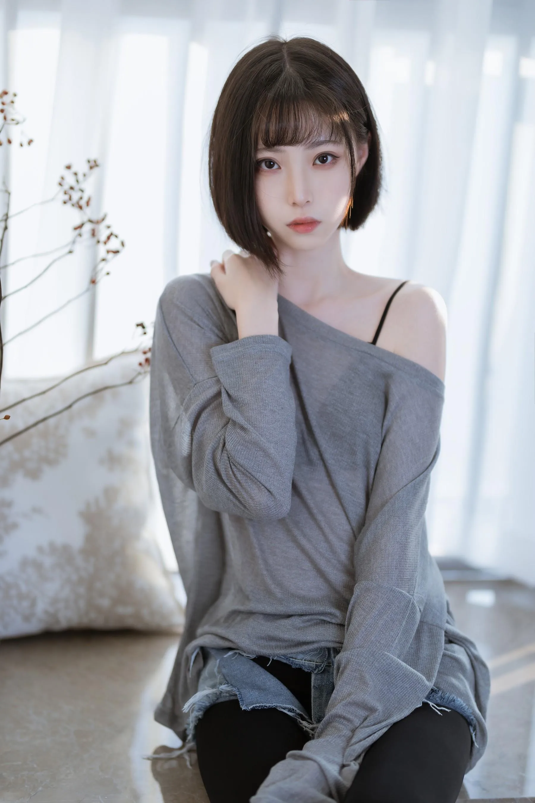 许岚LAN – NO.27 半透毛衣 [41P]插图